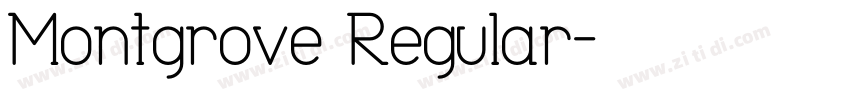 Montgrove Regular字体转换